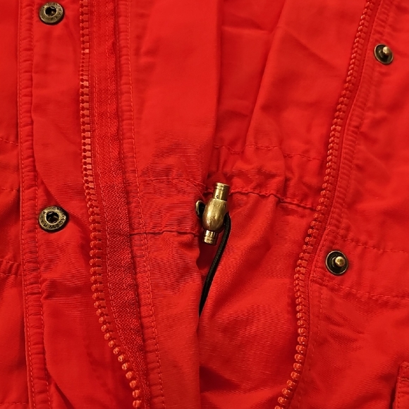 Vintage Y2K L.L. Bean Red Jacket Parka Anorak Waterproof Womens XL Activewear - Picture 5 of 10